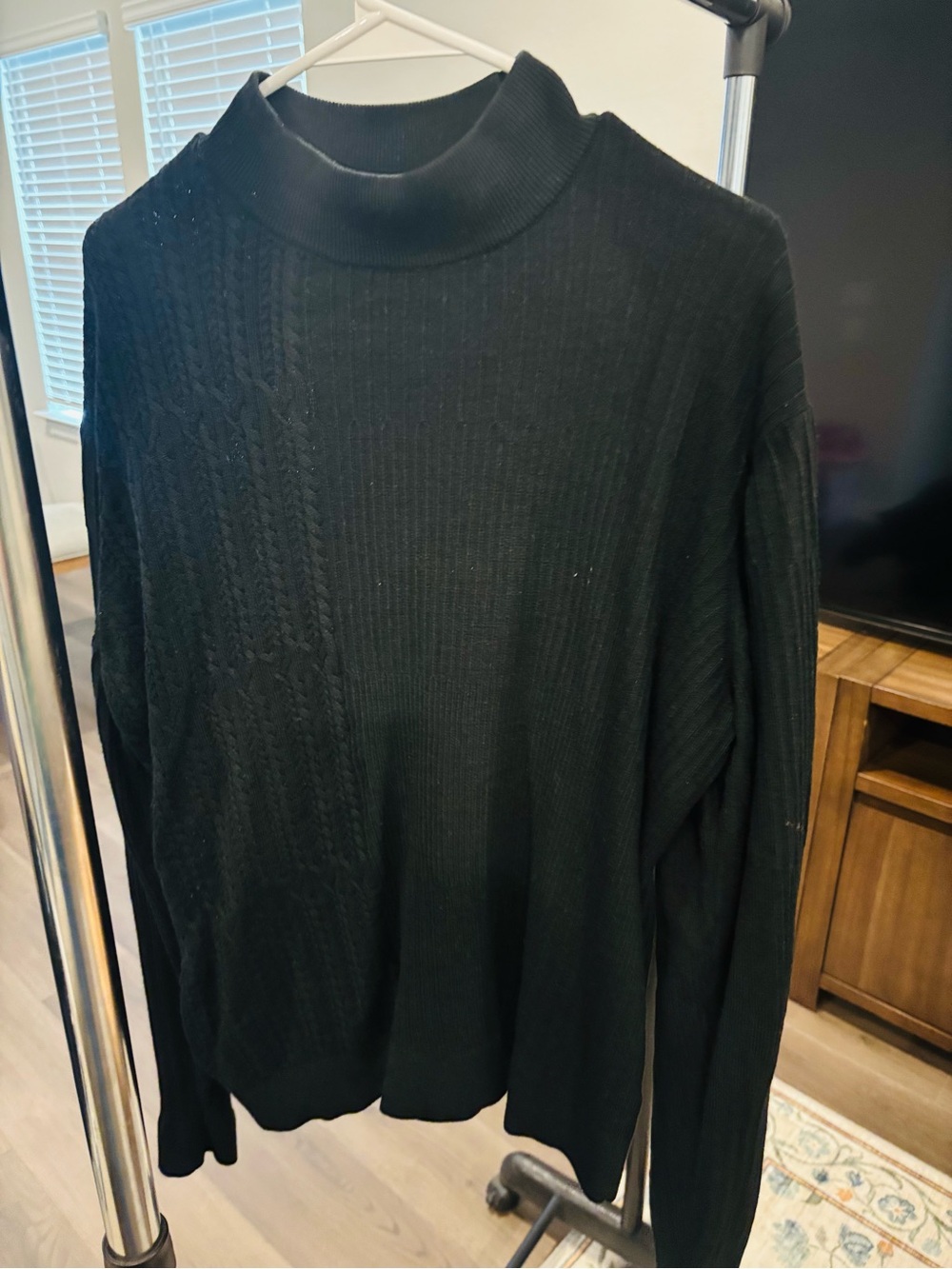 Murano Black Turtleneck Sweater